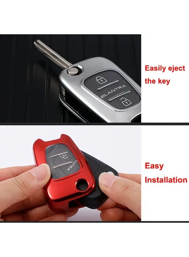Silvery TPU Key Cover Compatible with Kia K2 K5 Modern Reinaso 8 Ruiyi Lion Run Freddy - Image 5